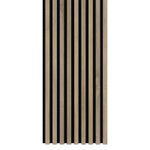 Casa si Gradina - Gradina si terasa - Garduri, panouri si accesorii - Riflaj MDF decorativ LDA PREMIUM de tip Panou Acustic, Stejar Sonoma, 260x40 cm - Infinity.ro