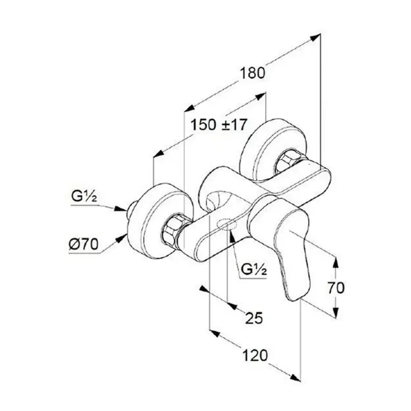 Casa si Gradina - Sanitare - Lavoar baie si accesorii - Baterii sanitare - Set baterie lavoar baterie dus si set dus Kludi Pure&Easy crom - Infinity.ro