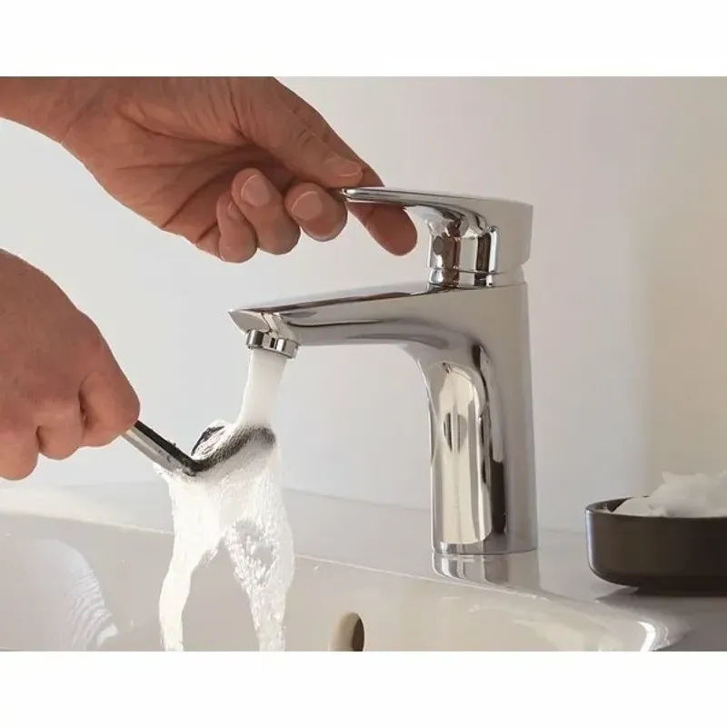 Casa si Gradina - Sanitare - Lavoar baie si accesorii - Baterii sanitare - Baterie lavoar Kludi Pure&Solid 100 cu ventil metalic pop-up - Infinity.ro