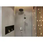 Casa si Gradina - Sanitare - Lavoar baie si accesorii - Accesorii baterii sanitare - Cot de iesire dus Hansgrohe Fixfit E negru mat - Infinity.ro