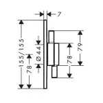 Casa si Gradina - Sanitare - Lavoar baie si accesorii - Baterii sanitare - Baterie dus incastrata negru mat Hansgrohe DuoTurn E 2 functii - Infinity.ro