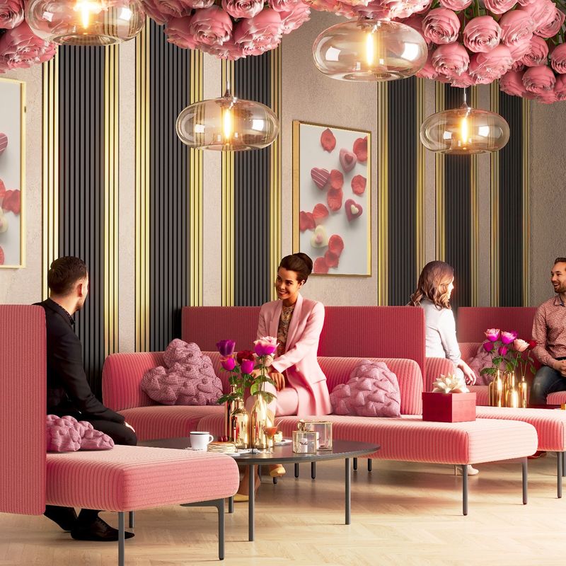 Casa si Gradina - Gradina si terasa - Garduri, panouri si accesorii - Riflaj MDF decorativ LDA PREMIUM de tip Panou Acustic, Auriu, 260x40 cm - Infinity.ro