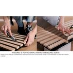 Casa si Gradina - Gradina si terasa - Garduri, panouri si accesorii - Riflaj MDF decorativ LDA PREMIUM de tip Panou Acoustic, Stejar Natur Saragossa, 260x40 cm - Infinity.ro