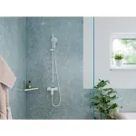 Casa si Gradina - Sanitare - Lavoar baie si accesorii - Accesorii baterii sanitare - Para de dus Hansgrohe Raindance Select S 120 alb mat 3 functii - Infinity.ro