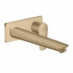 Casa si Gradina - Sanitare - Lavoar baie si accesorii - Baterii sanitare - Baterie lavoar incastrata Hansgrohe Talis E pipa 22.5 cm bronz periat - Infinity.ro
