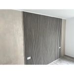 Casa si Gradina - Gradina si terasa - Garduri, panouri si accesorii - Riflaj MDF decorativ LDA PREMIUM de tip Panou Acustic, Stejar Grafit, 260x40 cm - Infinity.ro