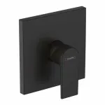 Casa si Gradina - Sanitare - Lavoar baie si accesorii - Baterii sanitare - Baterie dus incastrata Hansgrohe Vernis Shape negru mat fara corp ingropat - Infinity.ro