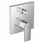 Casa si Gradina - Sanitare - Lavoar baie si accesorii - Baterii sanitare - Baterie cada - dus incastrata Hansgrohe Vernis Shape crom lucios fara corp ingropat - Infinity.ro