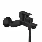 Casa si Gradina - Sanitare - Lavoar baie si accesorii - Baterii sanitare - Baterie cada - dus Hansgrohe Talis E negru mat - Infinity.ro