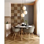 Casa si Gradina - Gradina si terasa - Garduri, panouri si accesorii - Modul riflaj MDF decorativ LDA PREMIUM de tip panou acustic, Stejar Saragossa, 30x30 cm - Infinity.ro