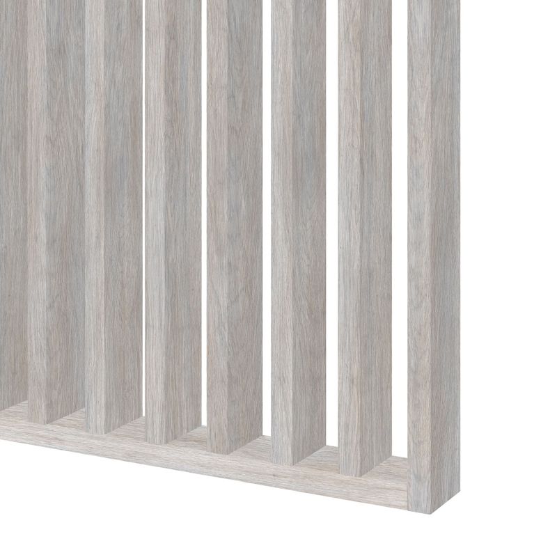 Casa si Gradina - Gradina si terasa - Garduri, panouri si accesorii - Riflaj perete despartitor MDF, LDA PREMIUM, Stejar Argintiu, 275x58 cm - Infinity.ro