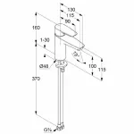 Casa si Gradina - Sanitare - Lavoar baie si accesorii - Baterii sanitare - Baterie lavoar Kludi Pure&Solid 100 fara ventil - Infinity.ro