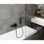 Casa si Gradina - Sanitare - Lavoar baie si accesorii - Accesorii baterii sanitare - Agatatoare dus Hansgrohe Porter S bronz periat - Infinity.ro