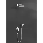 Casa si Gradina - Sanitare - Cazi si cabine de dus - Coloane si seturi de dus - Sistem de dus incastrat Hansgrohe Crometta S 240 crom lucios - Infinity.ro