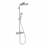Casa si Gradina - Sanitare - Cazi si cabine de dus - Coloane si seturi de dus - Coloana de dus cu baterie termostatata Hansgrohe Crometta S240 - Infinity.ro