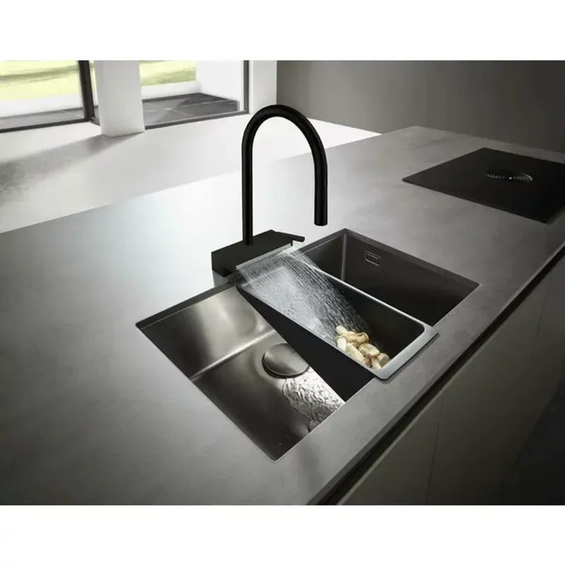 Casa si Gradina - Sanitare - Chiuveta bucatarie si accesorii - Baterii bucatarie - Baterie bucatarie cu dus extractibil 3 jeturi Hansgrohe Aquno Select M81 170 sBox crom - Infinity.ro