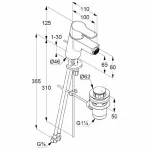 Casa si Gradina - Sanitare - Lavoar baie si accesorii - Baterii sanitare - Baterie bideu Kludi Pure&Easy cu ventil metalic pop-up - Infinity.ro