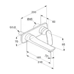 Casa si Gradina - Sanitare - Lavoar baie si accesorii - Baterii sanitare - Baterie lavoar incastrata Kludi Balance negru mat - Infinity.ro