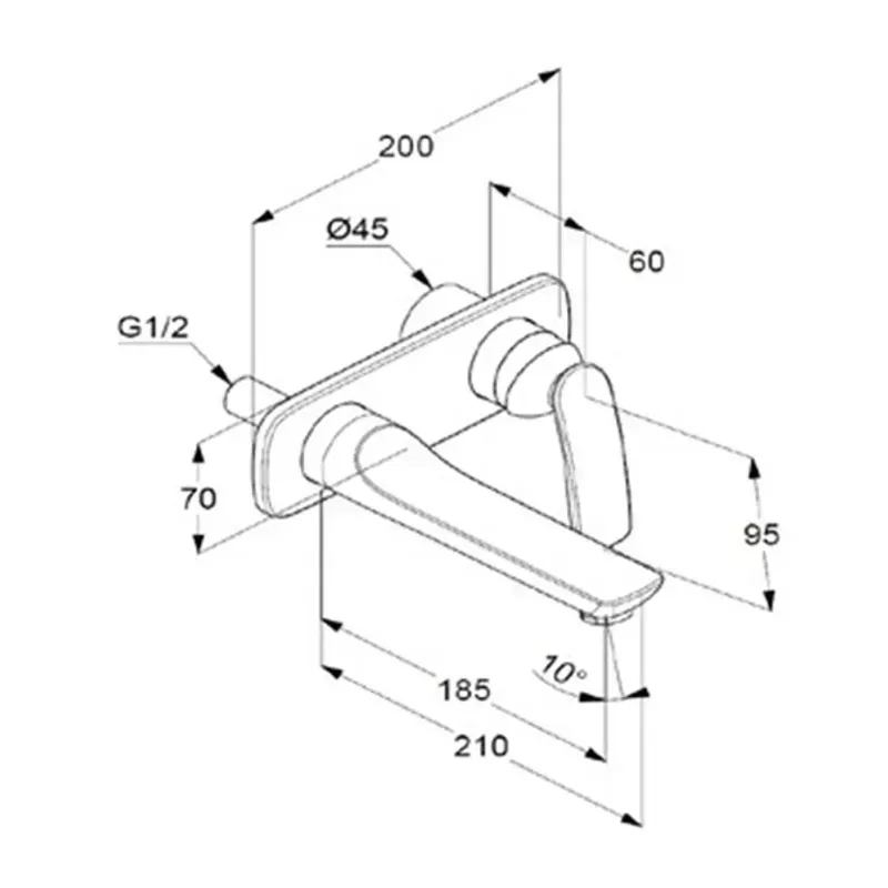 Casa si Gradina - Sanitare - Lavoar baie si accesorii - Baterii sanitare - Baterie lavoar incastrata Kludi Balance negru mat - Infinity.ro