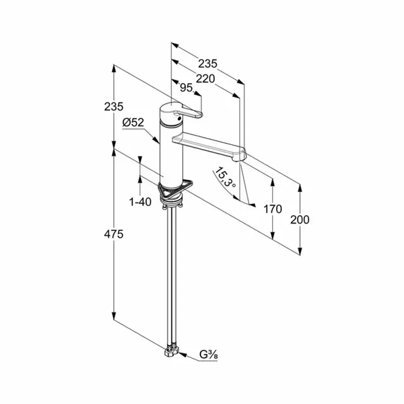 Casa si Gradina - Sanitare - Chiuveta bucatarie si accesorii - Baterii bucatarie - Baterie bucatarie Kludi M2 crom monocomanda - Infinity.ro