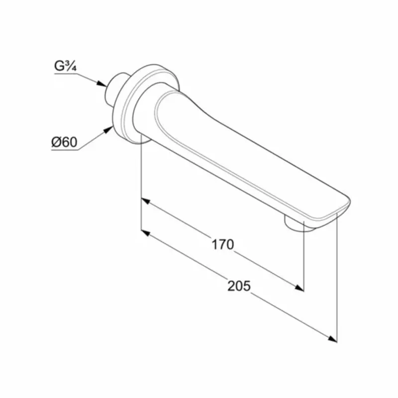 Casa si Gradina - Sanitare - Lavoar baie si accesorii - Baterii sanitare - Pipa cada alb/crom Kludi Balance - Infinity.ro