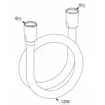 Casa si Gradina - Sanitare - Lavoar baie si accesorii - Accesorii baterii sanitare - Furtun dus negru mat Kludi Suparaflex 125 cm - Infinity.ro