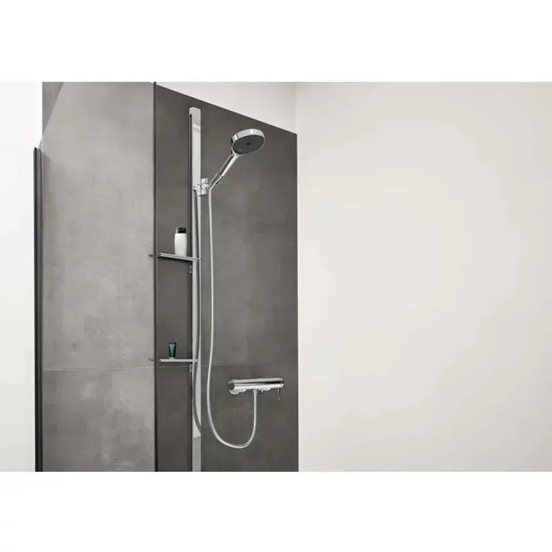Casa si Gradina - Sanitare - Lavoar baie si accesorii - Accesorii baterii sanitare - Para de dus Hansgrohe Rainfinity 130 alb mat 3 tipuri de jet - Infinity.ro
