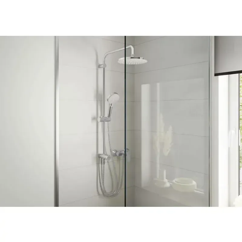 Casa si Gradina - Sanitare - Cazi si cabine de dus - Coloane si seturi de dus - Coloana de dus negru mat Hansgrohe Vernis Blend reno 200 cu 2 functii fara baterie - Infinity.ro