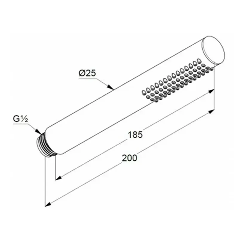 Casa si Gradina - Sanitare - Lavoar baie si accesorii - Accesorii baterii sanitare - Para de dus Kludi Nova Fonte negru mat - Infinity.ro