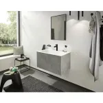 Casa si Gradina - Sanitare - Lavoar baie si accesorii - Baterii sanitare - Baterie lavoar monocomanda Hansgrohe Finoris 100 cu ventil Pop-Up negru - Infinity.ro