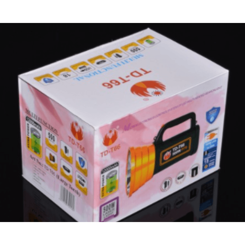 Casa si Gradina - Corpuri si surse de iluminat - Iluminat exterior - Lanterne - Lanterna TD-T66 laser LED 500W + 12 LED TD - Infinity.ro