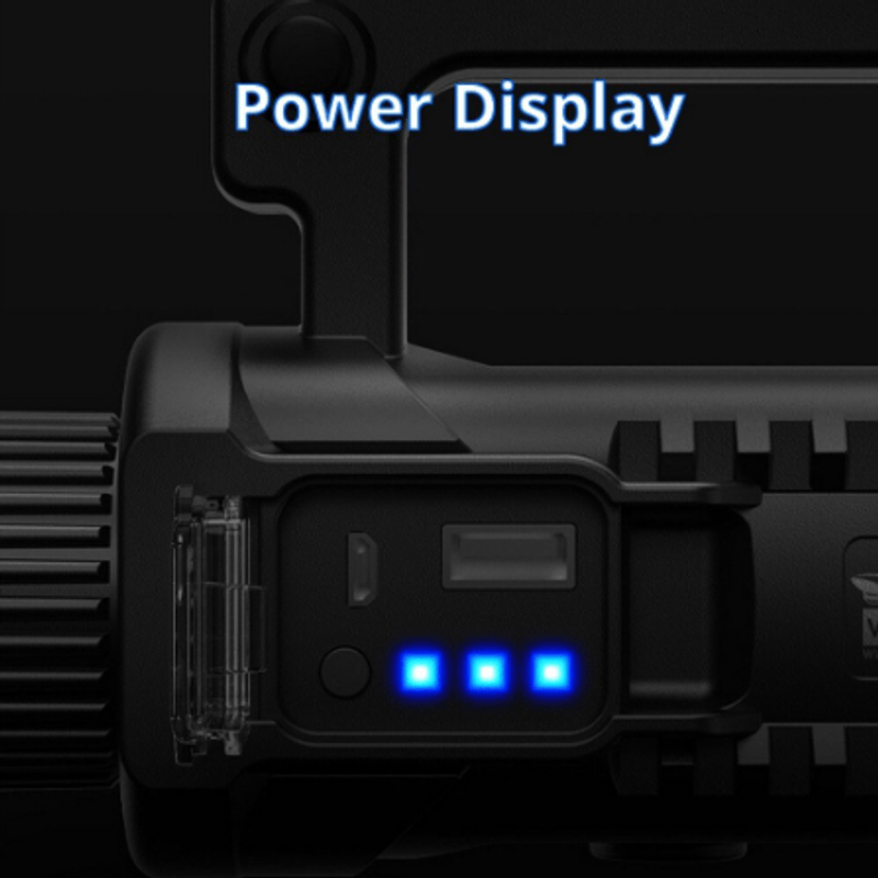 Casa si Gradina - Corpuri si surse de iluminat - Iluminat exterior - Lanterne - Lanterna de Mana W590 cu TREPIED , Baterie Externa 1000W LED foarte puternic P50 - Infinity.ro