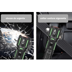 Casa si Gradina - Corpuri si surse de iluminat - Iluminat exterior - Lanterne - Lanterna aluminiu RTY 827 cu LED 30W incarcare USB acumulator 18650 lampa COB Ciocan de Urgenta si Cutter - Infinity.ro