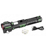 Casa si Gradina - Corpuri si surse de iluminat - Iluminat exterior - Lanterne - Lanterna aluminiu RTY 827 cu LED 30W incarcare USB acumulator 18650 lampa COB Ciocan de Urgenta si Cutter - Infinity.ro