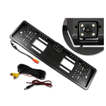 Auto si Moto - Piese auto si accesorii - Caroserie - Ornamente exterior auto - Suport numar auto cu camera video marsarier cu LED unghi filmare 170 grade BASE - Infinity.ro