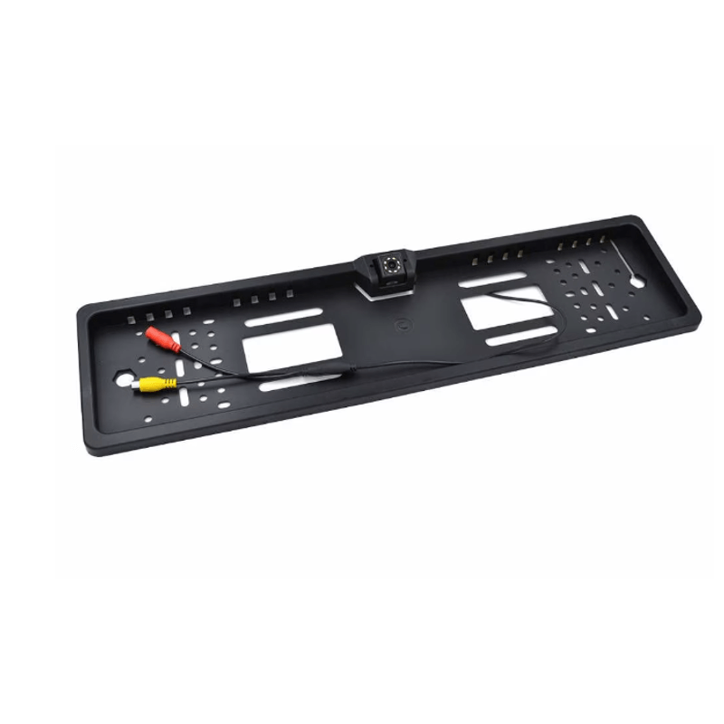 Auto si Moto - Piese auto si accesorii - Caroserie - Ornamente exterior auto - Suport numar auto cu camera video marsarier cu LED unghi filmare 170 grade BASE - Infinity.ro