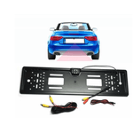 Auto si Moto - Piese auto si accesorii - Caroserie - Ornamente exterior auto - Suport numar auto cu camera video marsarier cu LED unghi filmare 170 grade BASE - Infinity.ro