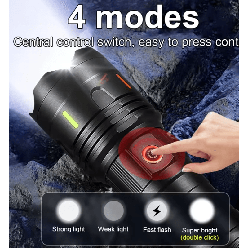 Casa si Gradina - Corpuri si surse de iluminat - Iluminat exterior - Lanterne - Lanterna de mana LED de mare putere ZSH X17 cu 4 moduri de iluminare - Infinity.ro