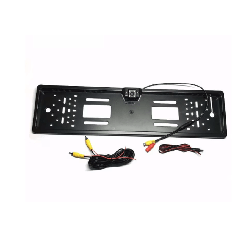 Auto si Moto - Piese auto si accesorii - Caroserie - Ornamente exterior auto - Suport numar auto cu camera video marsarier cu LED unghi filmare 170 grade BASE - Infinity.ro