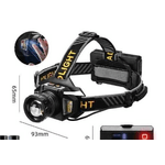 Casa si Gradina - Corpuri si surse de iluminat - Iluminat exterior - Lanterne - Lanterna de cap T503C cu 3 Acumulatori 18650 senzor miscare zoom lumina alba sau galbena Indicator Baterie - Infinity.ro
