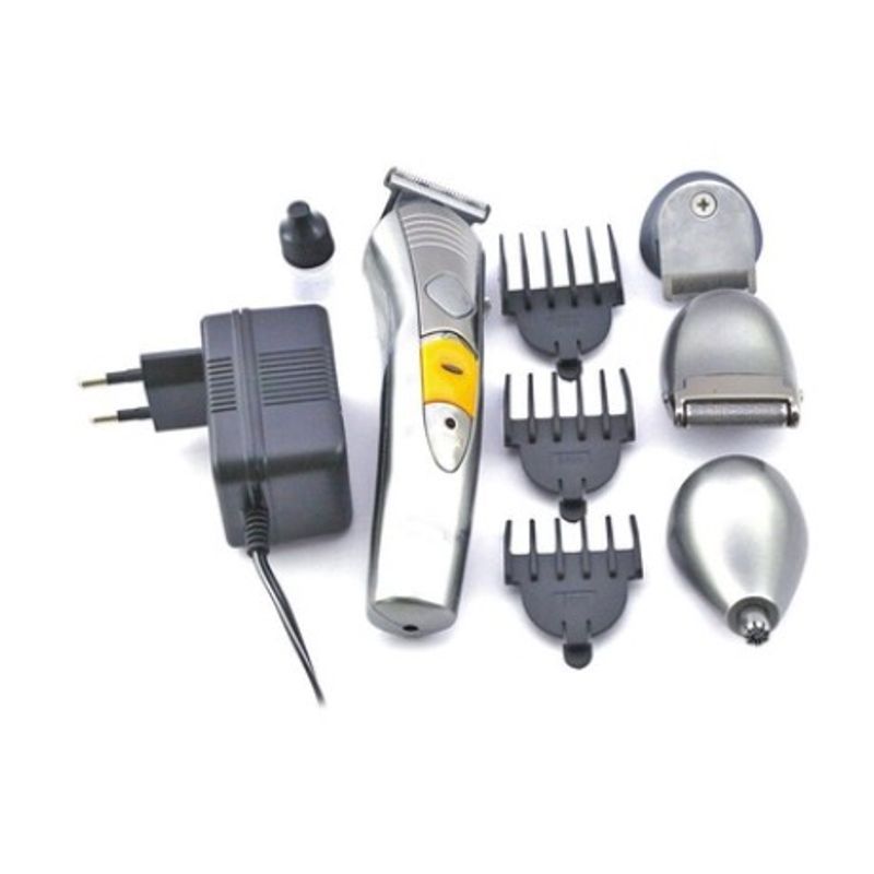 Ingrijire personala si Cosmetice - Aparate & accesorii ingrijire personala - Aparate de ras si tuns - Aparate de tuns - Masina de tuns Geemy Professional cu lama din titan GM-580 Gri - Infinity.ro