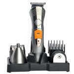 Ingrijire personala si Cosmetice - Aparate & accesorii ingrijire personala - Aparate de ras si tuns - Aparate de tuns - Masina de tuns Geemy Professional cu lama din titan GM-580 Gri - Infinity.ro