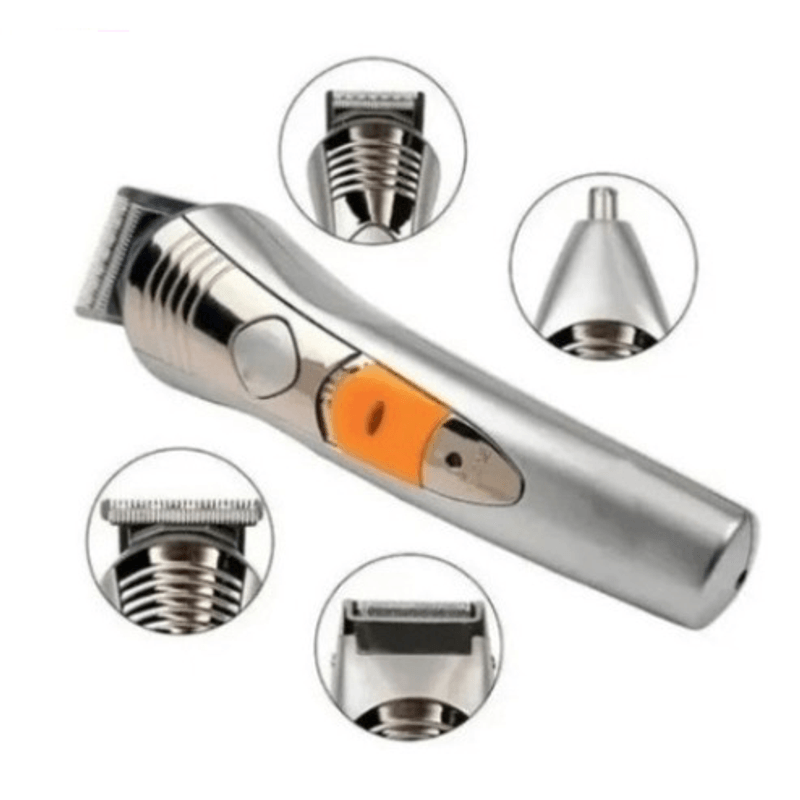 Ingrijire personala si Cosmetice - Aparate & accesorii ingrijire personala - Aparate de ras si tuns - Aparate de tuns - Masina de tuns Geemy Professional cu lama din titan GM-580 Gri - Infinity.ro