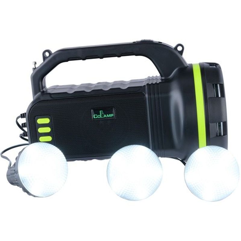 Casa si Gradina - Corpuri si surse de iluminat - Iluminat exterior - Lanterne - Kit solar CL-18 cu radio si lanterna 10W  + 3 becuri - Infinity.ro