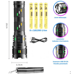 Casa si Gradina - Corpuri si surse de iluminat - Iluminat exterior - Lanterne - Lanterna profesionala CB G400Y din aluminiu resistenta la socuri cu led 300w 4 acumulatori 181350 incarcare USB - Infinity.ro