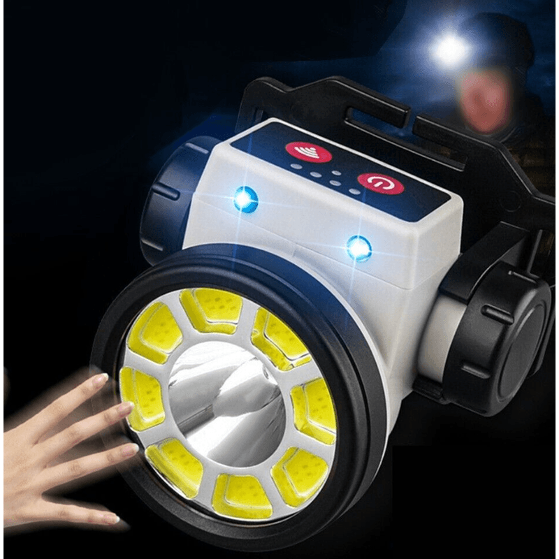 Casa si Gradina - Corpuri si surse de iluminat - Iluminat exterior - Lanterne - Lanterna puternica de cap LY 004 cu LED COB si senzor de miscare - Infinity.ro