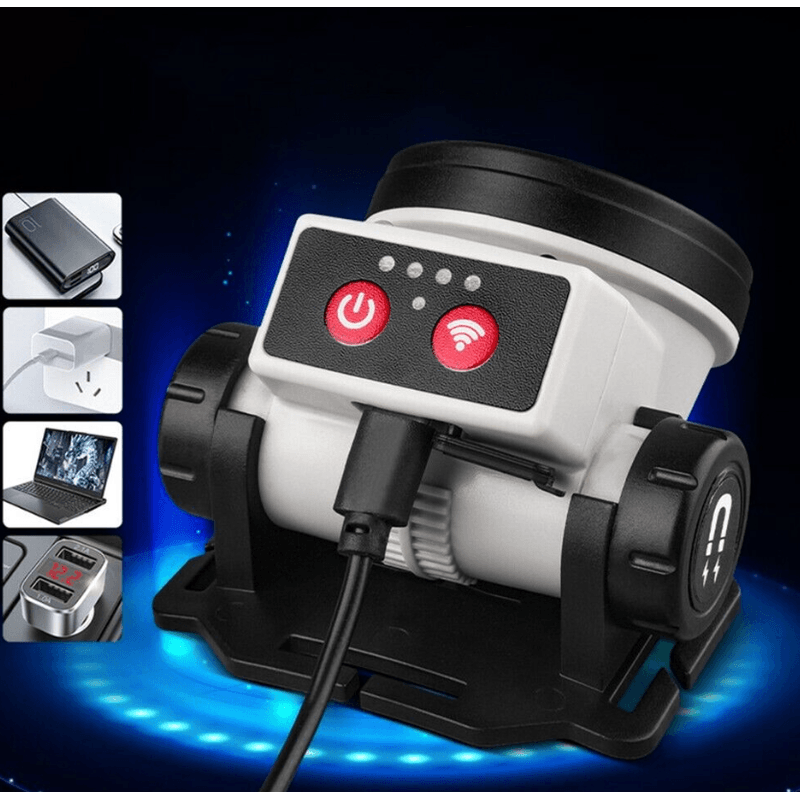 Casa si Gradina - Corpuri si surse de iluminat - Iluminat exterior - Lanterne - Lanterna puternica de cap LY 004 cu LED COB si senzor de miscare - Infinity.ro