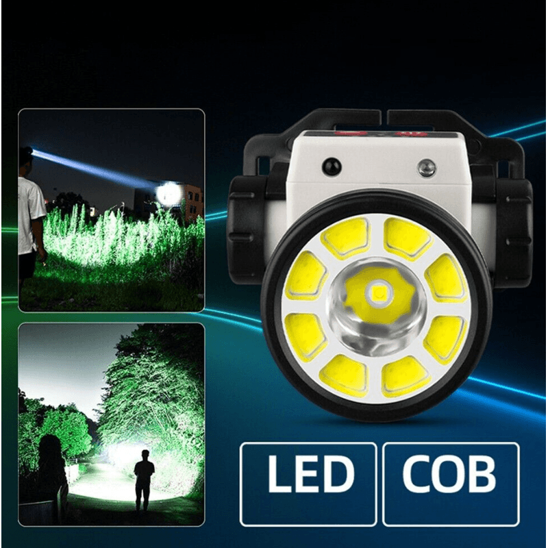 Casa si Gradina - Corpuri si surse de iluminat - Iluminat exterior - Lanterne - Lanterna puternica de cap LY 004 cu LED COB si senzor de miscare - Infinity.ro