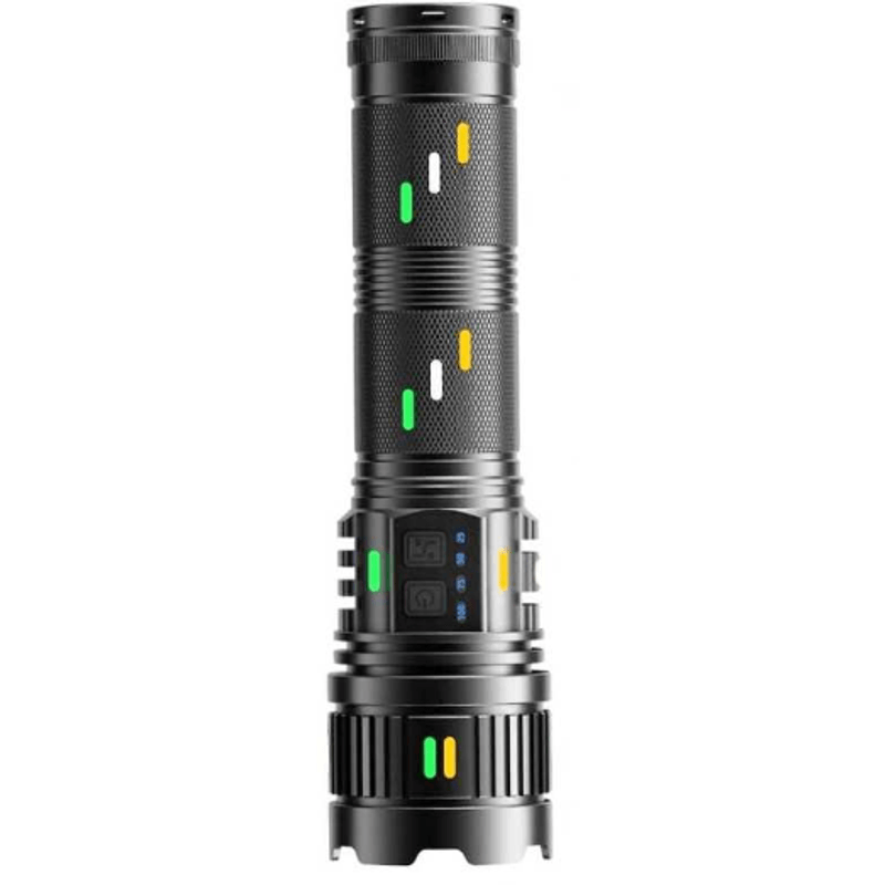 Casa si Gradina - Corpuri si surse de iluminat - Iluminat exterior - Lanterne - Lanterna profesionala CB G400Y din aluminiu resistenta la socuri cu led 300w 4 acumulatori 181350 incarcare USB - Infinity.ro