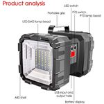 Casa si Gradina - Corpuri si surse de iluminat - Iluminat exterior - Lanterne - Lanterna Acumulator MXW844 2 Capete 55 LED, USB, Semnalizare Urgente - Infinity.ro